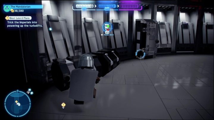 W tym samym pokoju musicie zniszczyć skrzynię, aby zbudować z niej część minizestawu - LEGO Skywalker Saga: Nowa nadzieja - lista znajdziek i nagrody - LEGO Skywalker Saga - poradnik do gry