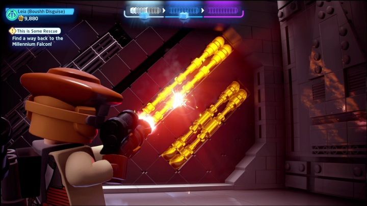 Już na samym początku poziomu musicie zdobyć klucz - LEGO Skywalker Saga: Nowa nadzieja - lista znajdziek i nagrody - LEGO Skywalker Saga - poradnik do gry