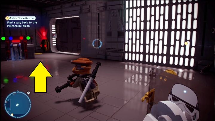 Po otwarciu drzwi udajcie się w prawo - LEGO Skywalker Saga: Nowa nadzieja - lista znajdziek i nagrody - LEGO Skywalker Saga - poradnik do gry