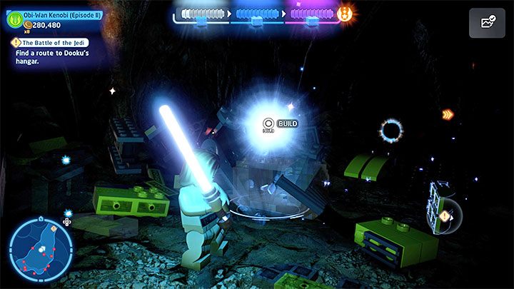 Jeżeli wybraliście przeprawę przez jaskinie, to będziecie musieli iść powoli - LEGO Skywalker Saga: Bitwa Jedi (The Battle of the Jedi) - solucja, opis przejścia - LEGO Skywalker Saga - poradnik do gry