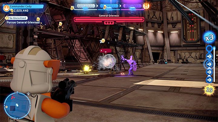 Po pokonaniu Grievousa po raz trzeci spodziewajcie się pojawienia dużej grupy droidów, wśród których będą także ich elitarne odmiany - LEGO Skywalker Saga: Barbarzyństwo (So Uncivilised) - solucja, opis przejścia - LEGO Skywalker Saga - poradnik do gry