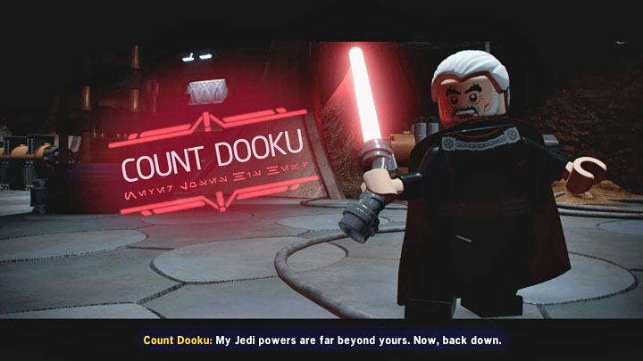 Pierwsze starcie z Hrabią Dooku ma miejsce w końcowej części etapu Bitwa Jedi z części 2 kampanii - LEGO Skywalker Saga: Hrabia Dooku (Count Dooku), epizod 2 - boss, jak pokonać? - LEGO Skywalker Saga - poradnik do gry
