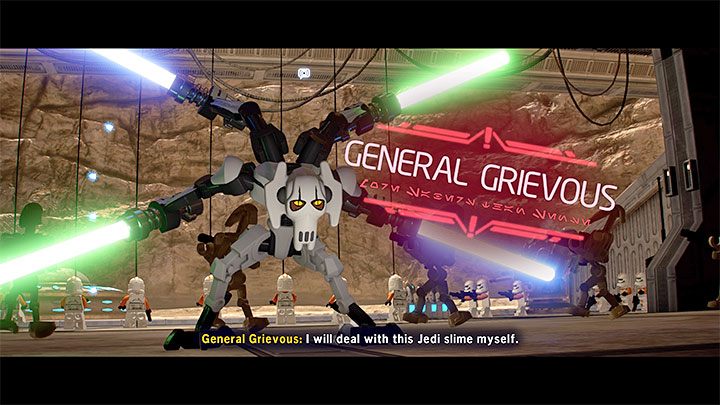 Konfrontacja z Generałem Grievousem (General Grievous) ma miejsce w trakcie zaliczania misji fabularnej Barbarzyństwo - LEGO Skywalker Saga: Generał Grievous (General Grievous) - boss, jak pokonać? - LEGO Skywalker Saga - poradnik do gry