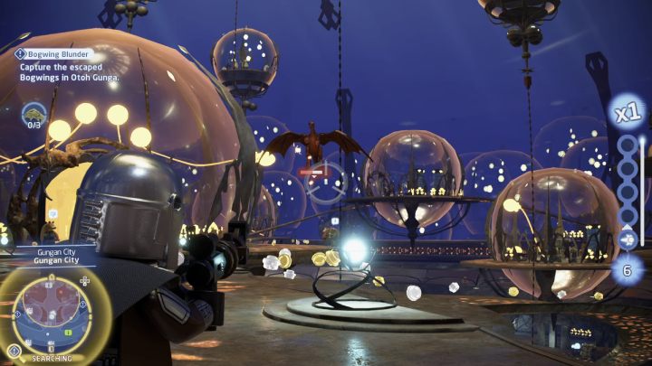 Zestrzelcie wszystkie bogwingi latające w obszarze poszukiwań - LEGO Skywalker Saga: Na bakier z bogwingami (Bogwing Blunder) - solucja, opis przejścia - LEGO Skywalker Saga - poradnik do gry