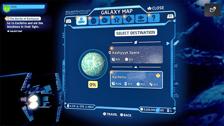 Po odzyskaniu kontroli będziecie pilotowali statek kosmiczny na orbicie Kashyyyk - LEGO Skywalker Saga: Atak droidów na wookieech (Droid Attack on the Wookiees) - solucja, opis przejścia - LEGO Skywalker Saga - poradnik do gry