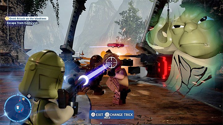 Poziom ten posiada 3 wyzwania - LEGO Skywalker Saga: Atak droidów na wookieech (Droid Attack on the Wookiees) - solucja, opis przejścia - LEGO Skywalker Saga - poradnik do gry