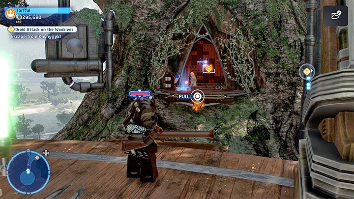 Waszym nadrzędnym zadaniem w tej misji stanie się ucieczka z Kashyyyk, przy czym droga do kapsuły ratunkowej będzie zakładała staczanie walk i rozwiązywanie zagadek - LEGO Skywalker Saga: Atak droidów na wookieech (Droid Attack on the Wookiees) - solucja, opis przejścia - LEGO Skywalker Saga - poradnik do gry