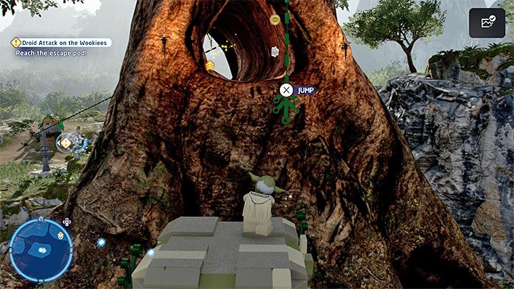 Dotrzecie do lokacji z zagadką z przenoszeniem skrzyń - LEGO Skywalker Saga: Atak droidów na wookieech (Droid Attack on the Wookiees) - solucja, opis przejścia - LEGO Skywalker Saga - poradnik do gry