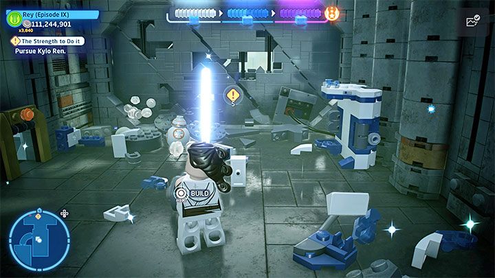 Poniszczcie teraz wszystkie obiekty z okolicy - LEGO Skywalker Saga: Kylo Ren, epizod 9 - boss, jak pokonać? - LEGO Skywalker Saga - poradnik do gry
