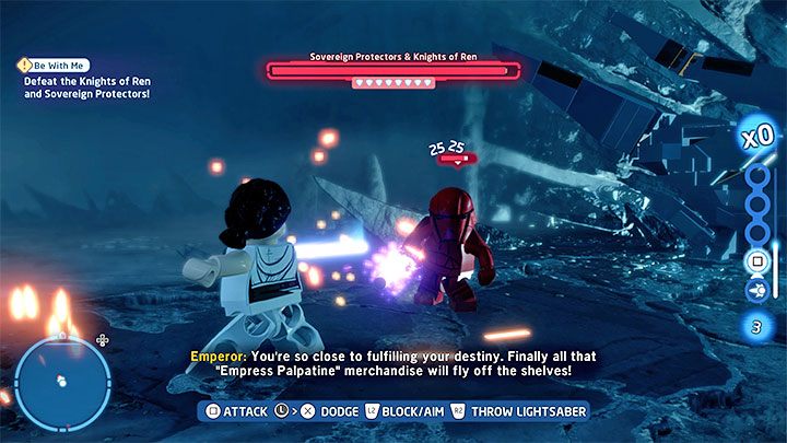 Początkowo będziecie walczyli jedynie z Suwerennymi Protektorami (Sovereign Protectors), ale po pewnym czasie dołączą do nich Rycerze Ren (Knights of Ren) - LEGO Skywalker Saga: Suwerenni Protektorzy i Rycerze Ren - boss, jak pokonać? - LEGO Skywalker Saga - poradnik do gry