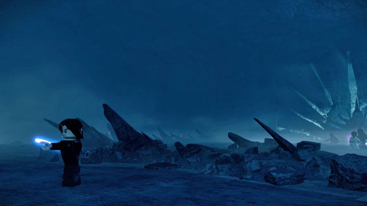 W przypadku gry w pojedynkę w określonych momentach bitwy dojdzie do zmiany aktywnego bohatera - na przemian będziecie sterowali Rey oraz Kylo Renem - LEGO Skywalker Saga: Suwerenni Protektorzy i Rycerze Ren - boss, jak pokonać? - LEGO Skywalker Saga - poradnik do gry