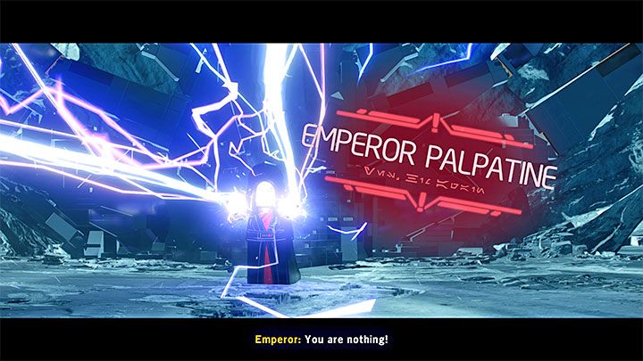 Imperator Palpatine (Emperor Palpatine) to ostatni boss z poziomu Bądźcie ze mną (Be With Me) - LEGO Skywalker Saga: Imperator, epizod 9 - boss, jak pokonać? - LEGO Skywalker Saga - poradnik do gry