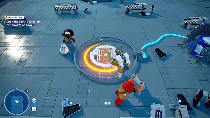 Na sam koniec podejdźcie do obrotowego mechanizmu - LEGO Skywalker Saga: Bądźcie ze mną (Be With Me) - solucja, opis przejścia - LEGO Skywalker Saga - poradnik do gry