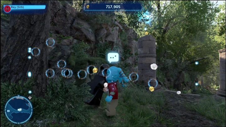 W południowej części lokacji zobaczycie dwie kamienne kolumny - LEGO Star Wars The Skywalker Saga: Zamek Maz - lista wszystkich łamigłówek - LEGO Skywalker Saga - poradnik do gry