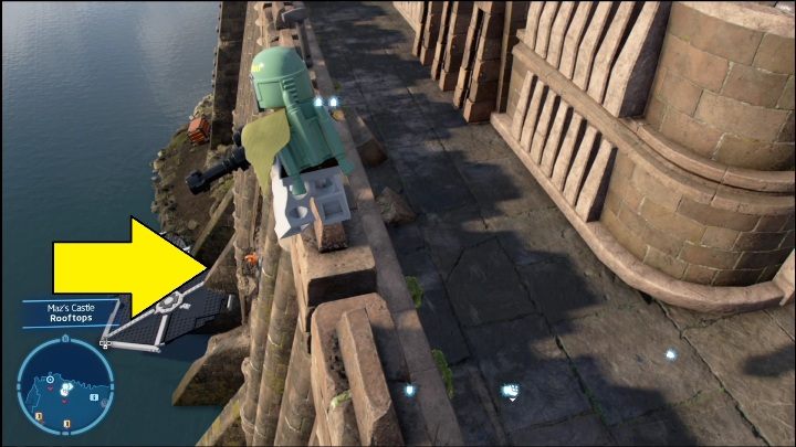 Ten klocek zamknięty jest w murach zamku - LEGO Star Wars The Skywalker Saga: Zamek Maz - lista wszystkich łamigłówek - LEGO Skywalker Saga - poradnik do gry