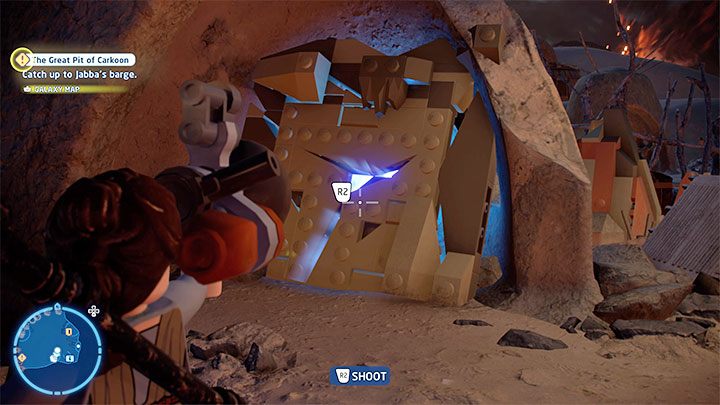 Przełączcie się na dowolną postać z klasy Zbieracz (np - LEGO Skywalker Saga: Wioska Tuanul (Tuanul Village) - lista wszystkich łamigłówek - LEGO Skywalker Saga - poradnik do gry