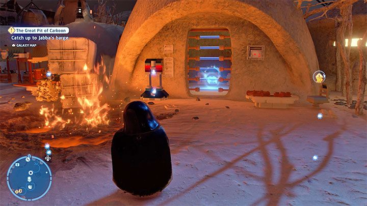 Rodzaj znajdźki: Łamigłówka - Klocek Kyber - LEGO Skywalker Saga: Wioska Tuanul (Tuanul Village) - lista wszystkich łamigłówek - LEGO Skywalker Saga - poradnik do gry