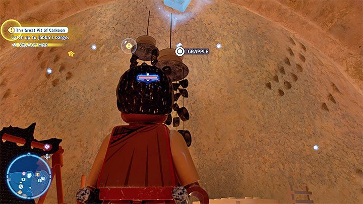 Przełączcie się na dowolną postać zdolną do przyciągania się do zaczepów - LEGO Skywalker Saga: Wioska Tuanul (Tuanul Village) - lista wszystkich łamigłówek - LEGO Skywalker Saga - poradnik do gry