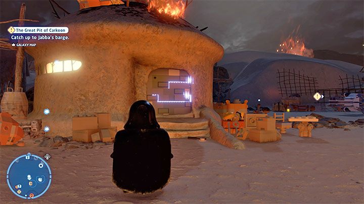 Rodzaj znajdźki: Łamigłówka - Klocek Kyber - LEGO Skywalker Saga: Wioska Tuanul (Tuanul Village) - lista wszystkich łamigłówek - LEGO Skywalker Saga - poradnik do gry