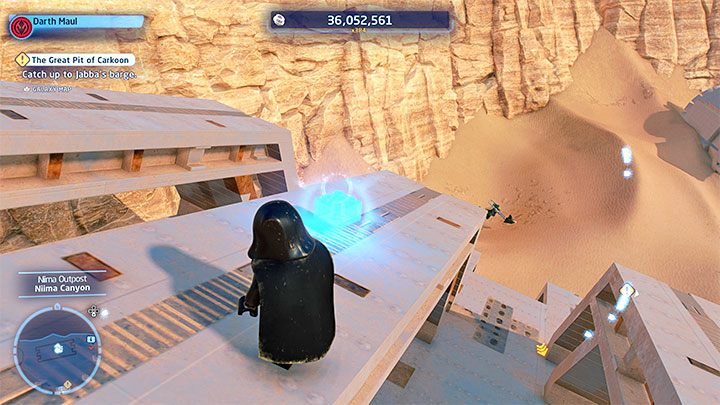 Na potrzeby wspinaczki konieczne jest poleganie na usługach dowolnej postaci władającej Mocą - LEGO Skywalker Saga: Osada Niima (Niima Outpost) - lista wszystkich łamigłówek - LEGO Skywalker Saga - poradnik do gry