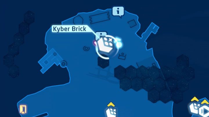 Rodzaj znajdźki: Łamigłówka - Klocek Kyber - LEGO Skywalker Saga: Osada Niima (Niima Outpost) - lista wszystkich łamigłówek - LEGO Skywalker Saga - poradnik do gry