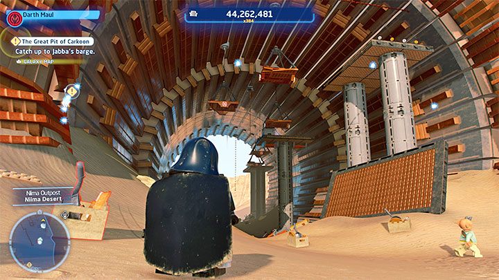 Rodzaj znajdźki: Łamigłówka - Klocek Kyber - LEGO Skywalker Saga: Osada Niima (Niima Outpost) - lista wszystkich łamigłówek - LEGO Skywalker Saga - poradnik do gry