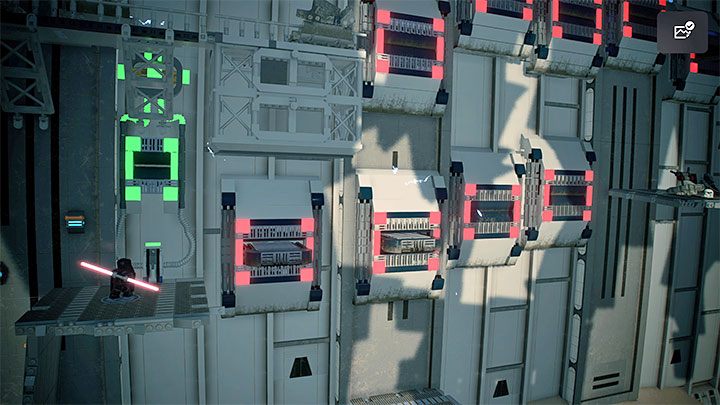 Cała opisywana łamigłówka opiera się na skakaniu po wystających platformach - LEGO Skywalker Saga: Osada Niima (Niima Outpost) - lista wszystkich łamigłówek - LEGO Skywalker Saga - poradnik do gry