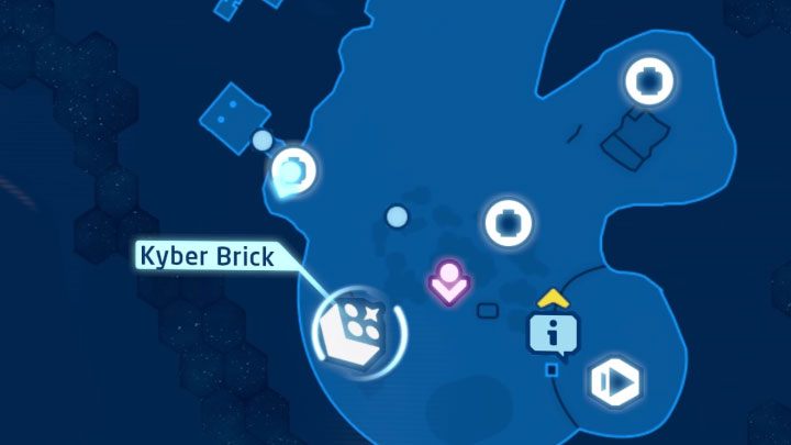 Rodzaj znajdźki: Łamigłówka - Klocek Kyber - LEGO Skywalker Saga: Osada Niima (Niima Outpost) - lista wszystkich łamigłówek - LEGO Skywalker Saga - poradnik do gry