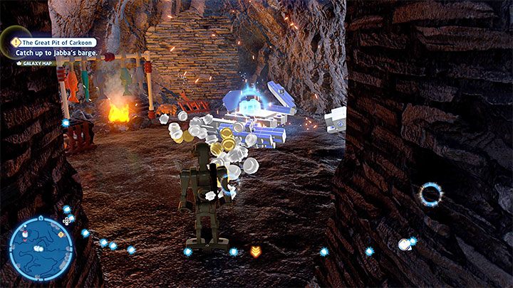 Po zaliczeniu pierwszej części łamigłówki wejdźcie do jaskini - LEGO Skywalker Saga: Wyspa ze świątynią (Temple Island) - lista wszystkich łamigłówek - LEGO Skywalker Saga - poradnik do gry