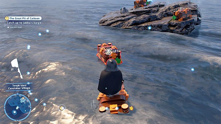 Do znajdźki możecie dotrzeć pomagając sobie Mocą - LEGO Skywalker Saga: Wyspa ze świątynią (Temple Island) - lista wszystkich łamigłówek - LEGO Skywalker Saga - poradnik do gry