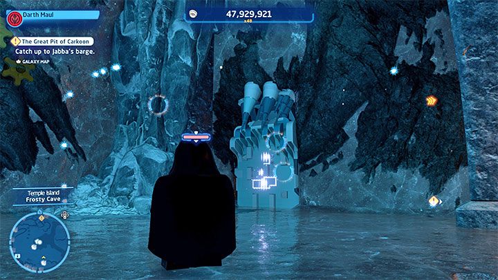 Trzeci trybik możecie znaleźć rozcinając prawą ścianę z powyższego obrazka - LEGO Skywalker Saga: Wyspa ze świątynią (Temple Island) - lista wszystkich łamigłówek - LEGO Skywalker Saga - poradnik do gry