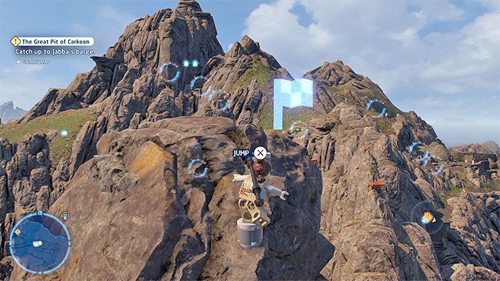 Musicie kontynuować wspinaczkę na szczyt tutejszej góry - LEGO Skywalker Saga: Wyspa ze świątynią (Temple Island) - lista wszystkich łamigłówek - LEGO Skywalker Saga - poradnik do gry