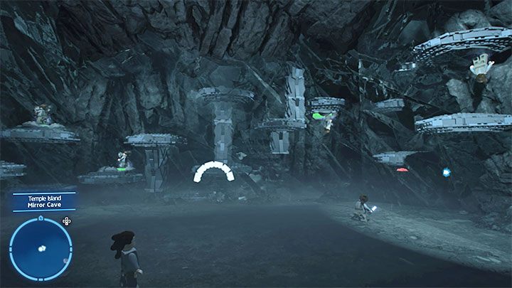 Musicie rozwiązać kilka nowych zagadek z lustrzanymi odbiciami, które w porównaniu z tymi z głównej fabuły mają jedną nową cechę - niektóre odbicia są dodatkowo obrócone o 180 stopni i może to Wam utrudniać orientację szczególnie przy wykonywaniu skoków - LEGO Skywalker Saga: Wyspa ze świątynią (Temple Island) - lista wszystkich łamigłówek - LEGO Skywalker Saga - poradnik do gry