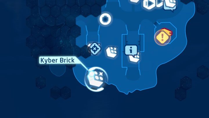 Rodzaj znajdźki: Łamigłówka - Klocek Kyber - LEGO Skywalker Saga: Baza ruchu oporu (Resistance Base) - lista wszystkich łamigłówek - LEGO Skywalker Saga - poradnik do gry