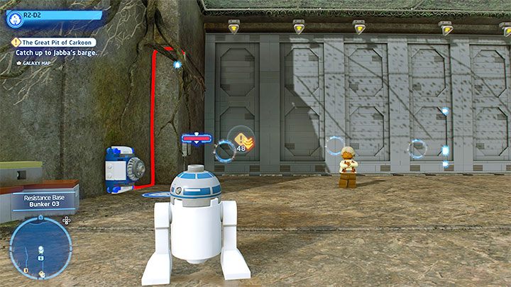 Rodzaj znajdźki: Łamigłówka - Klocek Kyber - LEGO Skywalker Saga: Baza ruchu oporu (Resistance Base) - lista wszystkich łamigłówek - LEGO Skywalker Saga - poradnik do gry