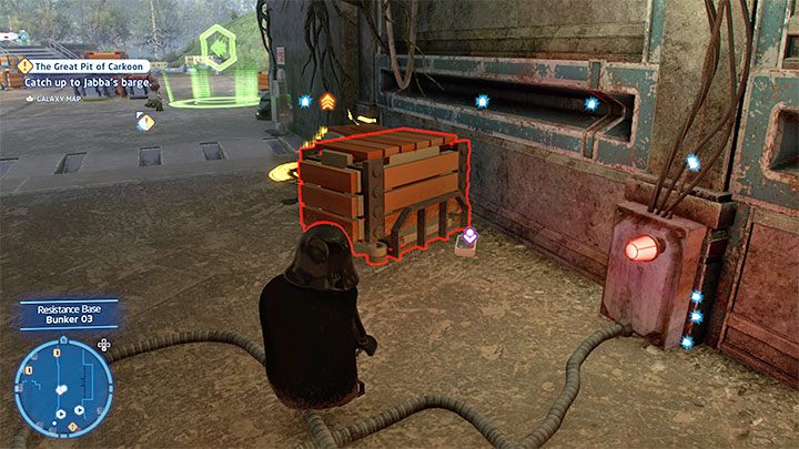 Karta dostępu oznaczona jest fioletową ikoną na mapie - LEGO Skywalker Saga: Baza ruchu oporu (Resistance Base) - lista wszystkich łamigłówek - LEGO Skywalker Saga - poradnik do gry