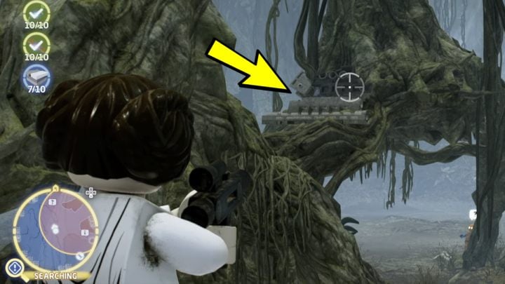 Szare elementy znajdziecie po rozbiciu klocków składających się z szarych i białych części - LEGO Skywalker Saga: Miejsce na rozbicie obozu (A Place to Crash Land) - solucja, opis przejścia - LEGO Skywalker Saga - poradnik do gry