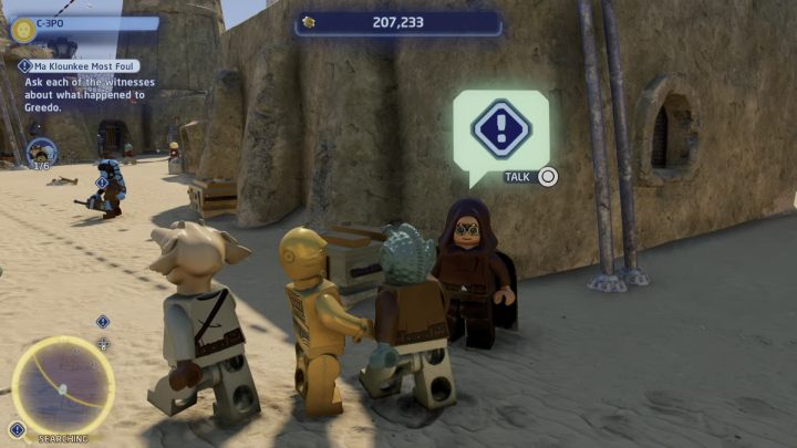 Kolejny świadek będzie stał na granicy obszaru poszukiwań - LEGO Skywalker Saga: Ma klounkee mój kolego (Ma Klounkee Most Foul) - solucja, opis przejścia - LEGO Skywalker Saga - poradnik do gry