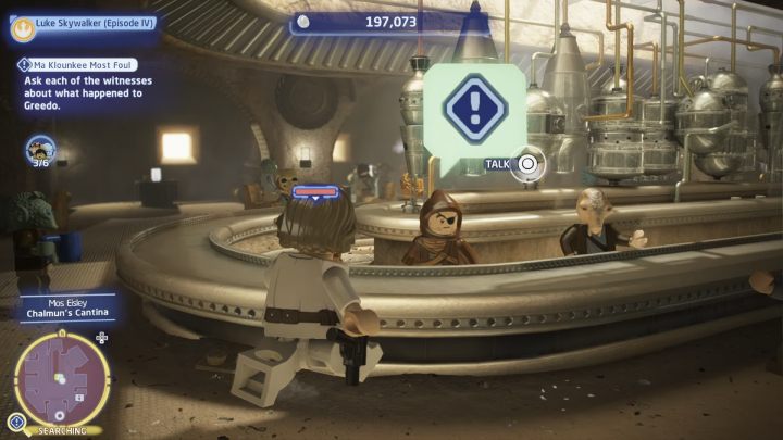Kolejny świadek to pracownik kantyny - LEGO Skywalker Saga: Ma klounkee mój kolego (Ma Klounkee Most Foul) - solucja, opis przejścia - LEGO Skywalker Saga - poradnik do gry