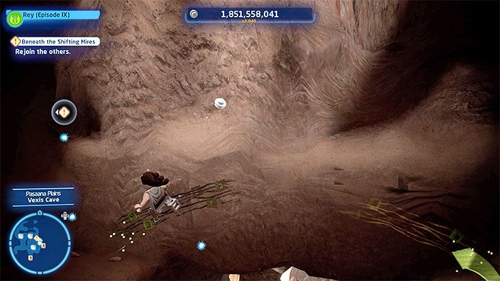 Rey w pojedynkę musi kontynuować przeprawę po górnych obszarach niedostępnych chwilowo dla Poego - LEGO Skywalker Saga: C-3PO-nie (C-3P-Oh no) - solucja, opis przejścia - LEGO Skywalker Saga - poradnik do gry