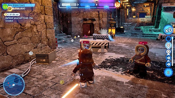 W kolejnej lokacji spotkacie grupę oszustów Kijimi (Kijimi Crooks) - LEGO Skywalker Saga: C-3PO-nie (C-3P-Oh no) - solucja, opis przejścia - LEGO Skywalker Saga - poradnik do gry