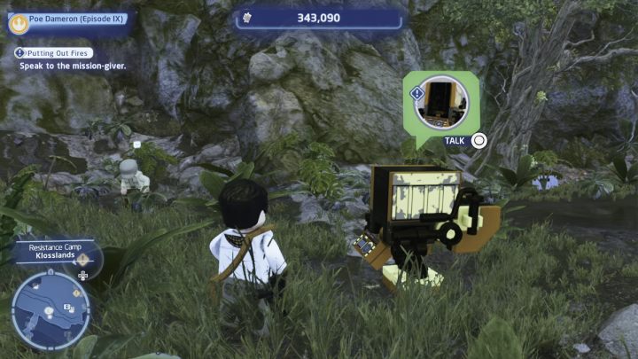 Porozmawiajcie ze zleceniodawcą i przyjmijcie od niego zadanie - LEGO Skywalker Saga: Gaszenie pożarów (Putting Out Fires) - solucja, opis przejścia - LEGO Skywalker Saga - poradnik do gry