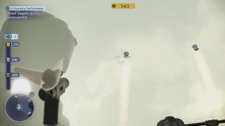 Próba polega na uzyskaniu jak największej ilości punktów za zestrzelenie fajerwerków - LEGO Skywalker Saga: Pasaana - próby, solucja, opis przejścia - LEGO Skywalker Saga - poradnik do gry