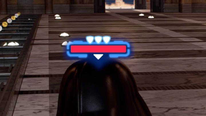 Odblokowanie umiejętności potwierdza pojawienie się ikon białych tarcz nad głównym paskiem zdrowia Waszej postaci - LEGO Skywalker Saga: Jak na stałe wydłużyć pasek zdrowia? - LEGO Skywalker Saga - poradnik do gry