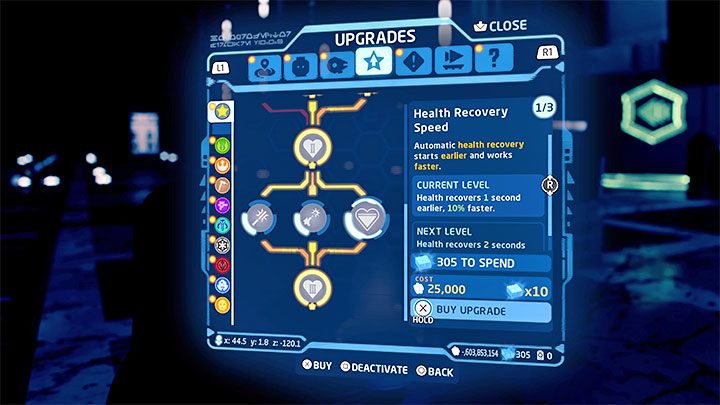 Oprócz popracowania nad zwiększeniem żywotności Waszych postaci możecie też zainteresować się umiejętnością Przyspieszenie regeneracji zdrowia (Health Recovery Speed), którą również znajdziecie w głównym oknie umiejętności - LEGO Skywalker Saga: Jak na stałe wydłużyć pasek zdrowia? - LEGO Skywalker Saga - poradnik do gry