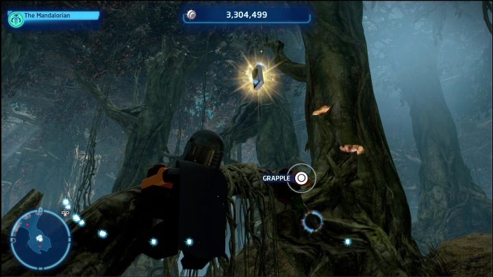 Aby dostać się do tej znajdźki potrzebujecie postaci z hakiem - LEGO Skywalker Saga: Karty z danymi - lista wszystkich - LEGO Skywalker Saga - poradnik do gry