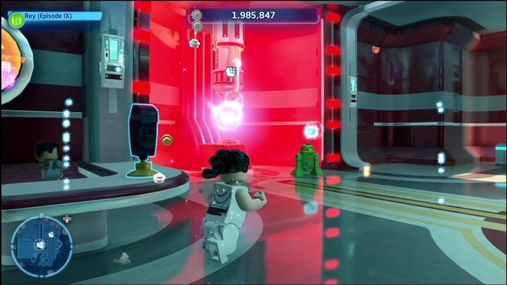 Zdobycie tego klocka Kyber wymaga zapłacenia droidowi 200 tysięcy monet - LEGO Skywalker Saga: Dzielnica federalna - lista wszystkich łamigłówek - LEGO Skywalker Saga - poradnik do gry