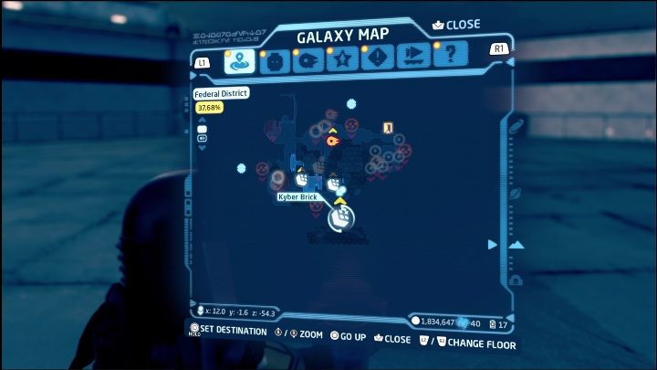 Rodzaj znajdźki: Łamigłówka - Klocek Kyber - LEGO Skywalker Saga: Dzielnica federalna - lista wszystkich łamigłówek - LEGO Skywalker Saga - poradnik do gry