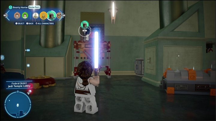 Po rozwiązaniu zagadki i zdobyciu znajdźki (Jedi Find Trick) udajcie się do dwóch uczniów - LEGO Skywalker Saga: Dzielnica federalna - lista wszystkich łamigłówek - LEGO Skywalker Saga - poradnik do gry