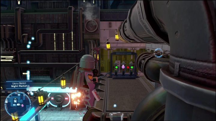 Dotarcie do tej znajdźki wymaga otworzenia straganu dla jednej z pań - LEGO Skywalker Saga: Dzielnica Uscru - lista wszystkich łamigłówek - LEGO Skywalker Saga - poradnik do gry